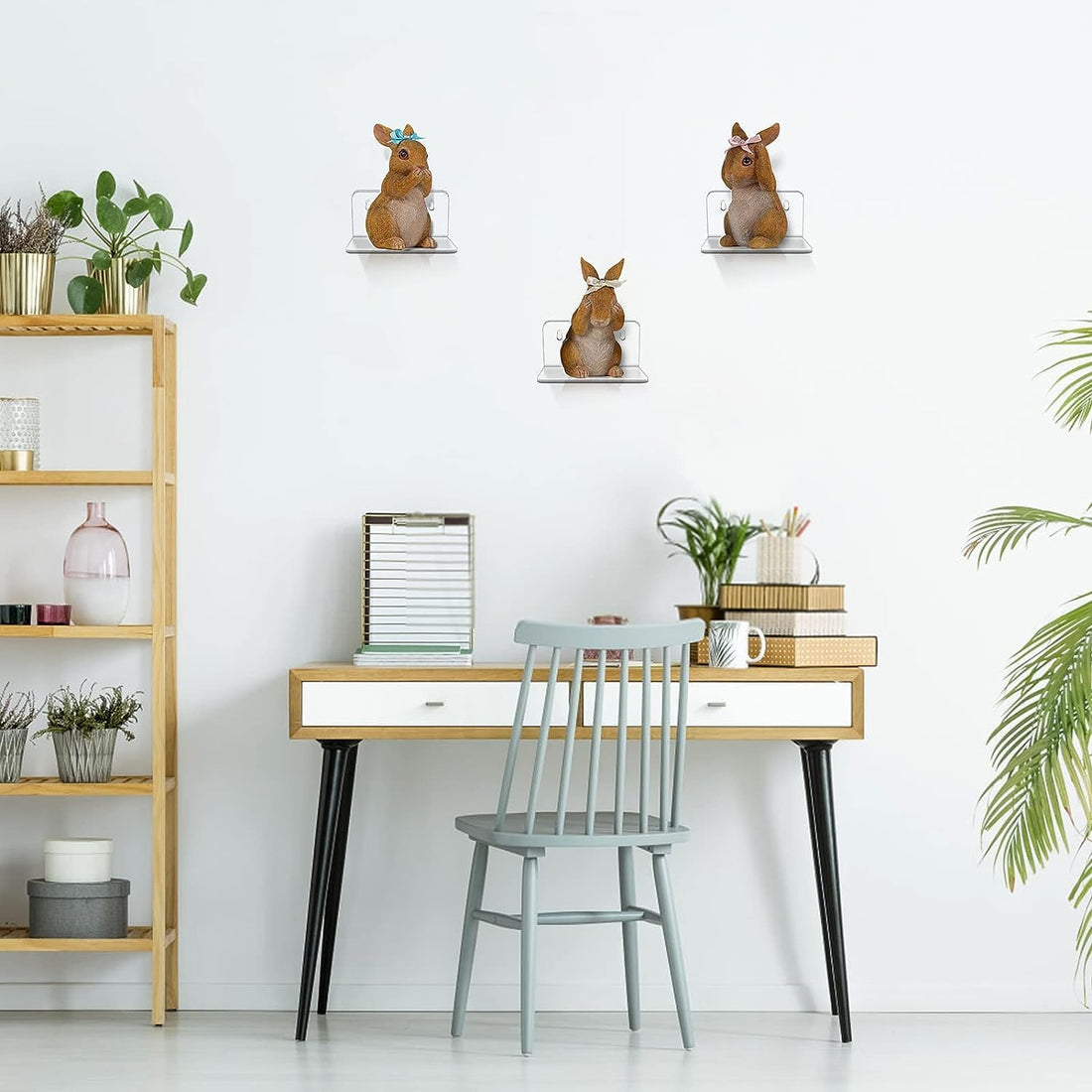 3-Pack Mini Floating Wall Shelves – Clear Wall-Mounted organized Storage Figures