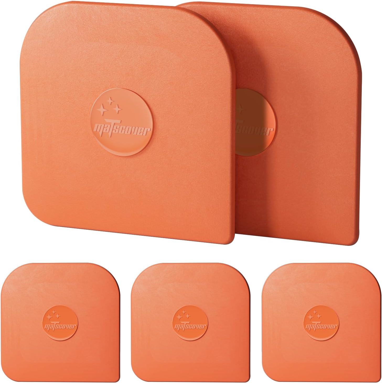 Pan Scraper Set 5 Pcs Pot Scraper Plastic, Non-Scratch for Cast Iron sturdy and reusable