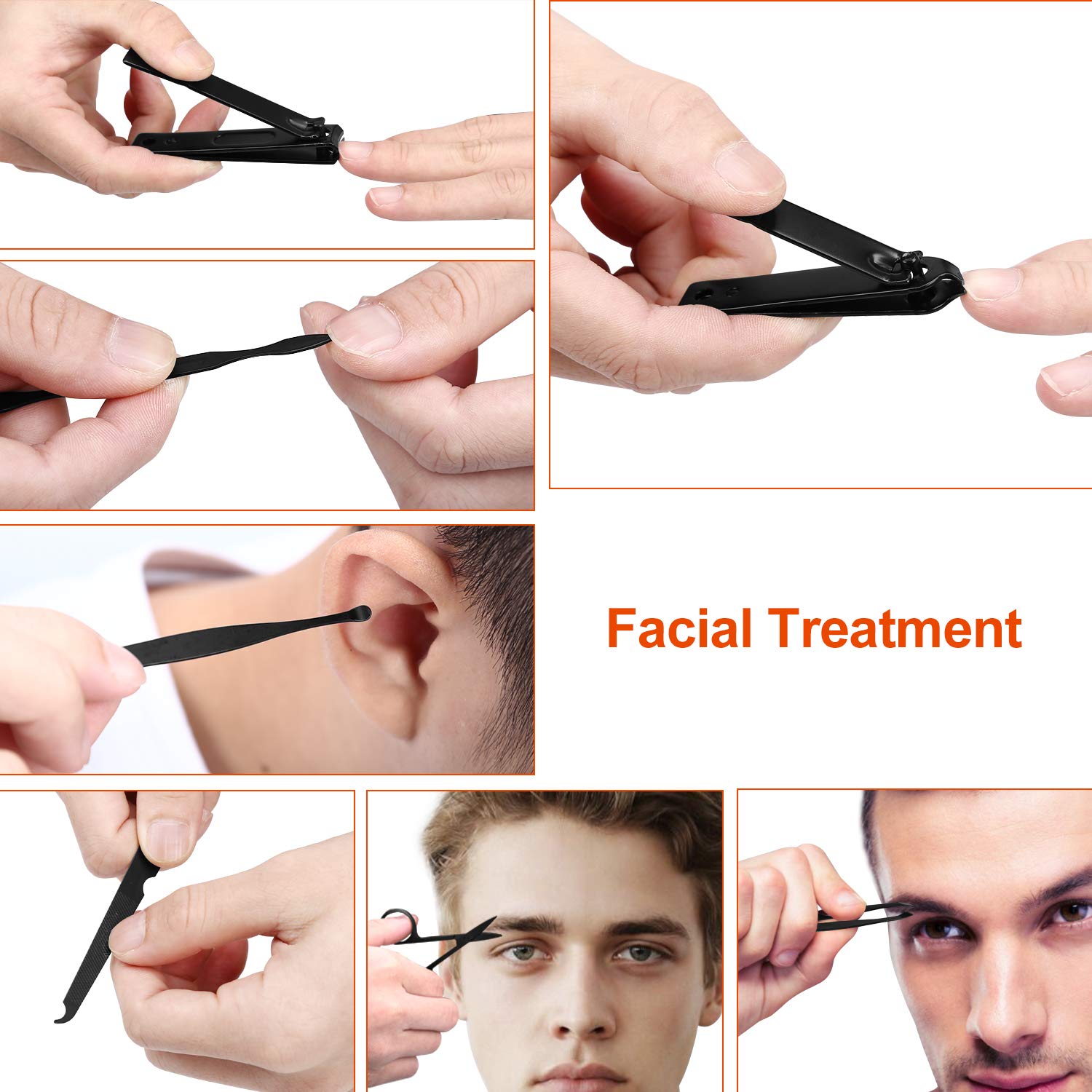 Manicure Set for Men – Professional Nail Clippers Kit with Travel Case designed for precision