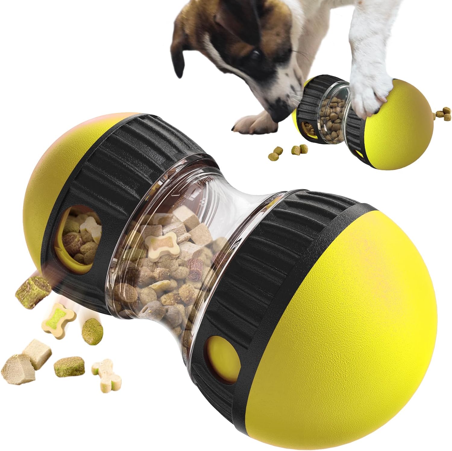 Dog Interactive Puzzle Toy – Adjustable Food Dispensing Treat Dispenser