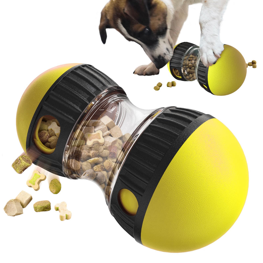 Dog Interactive Puzzle Toy – Adjustable Food Dispensing Treat Dispenser