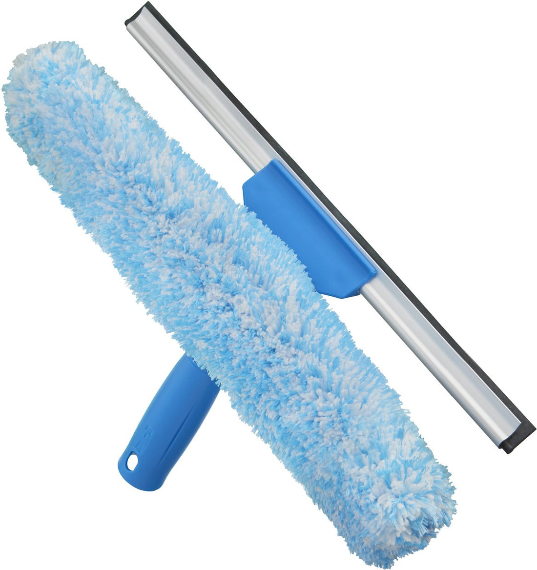 Professional 2-in-1 Squeegee & Scrubber – 14” Window Cleaning