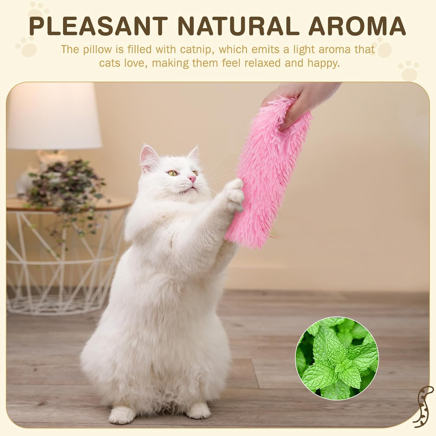 Cat Toys Cat Pillows, 3 Pack Interactive Cat Kicker Catnip Toys,