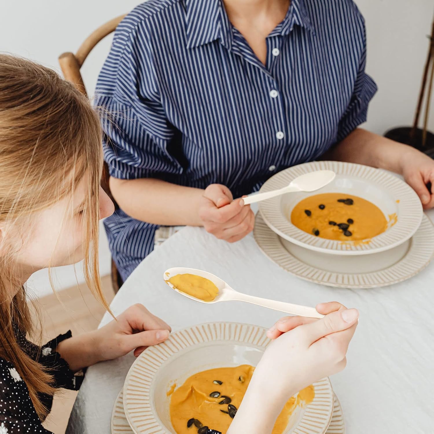 Compostable Spoons – Biodegradable Heavy-Duty Disposable Cutlery