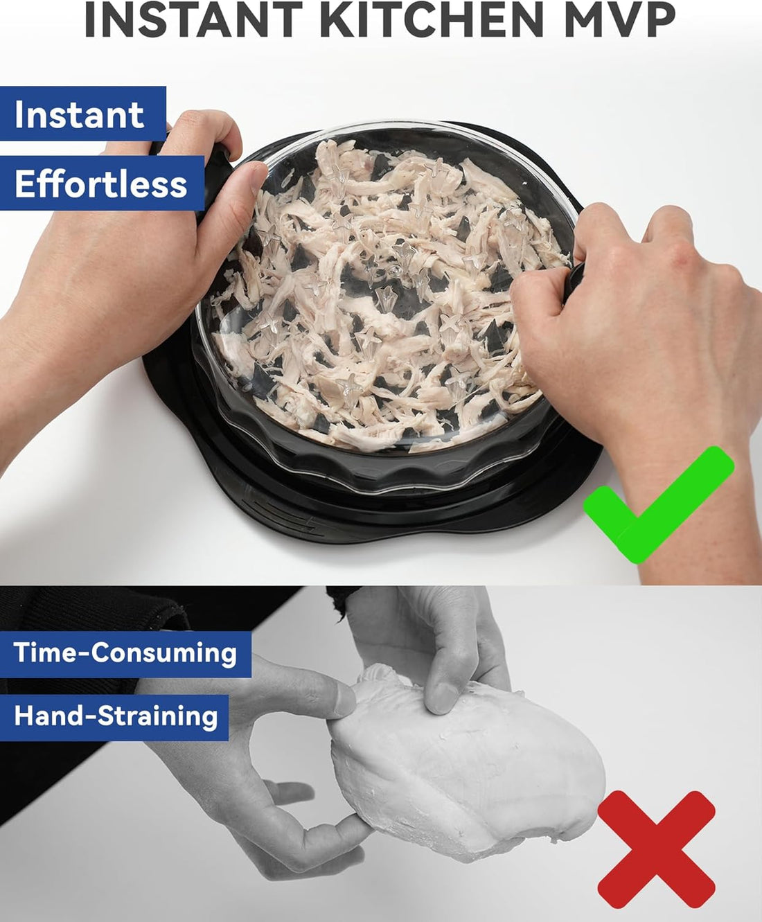 Chicken Shredder Tool Twist for Kitchen Manual Chicken Breast Grinder Machine