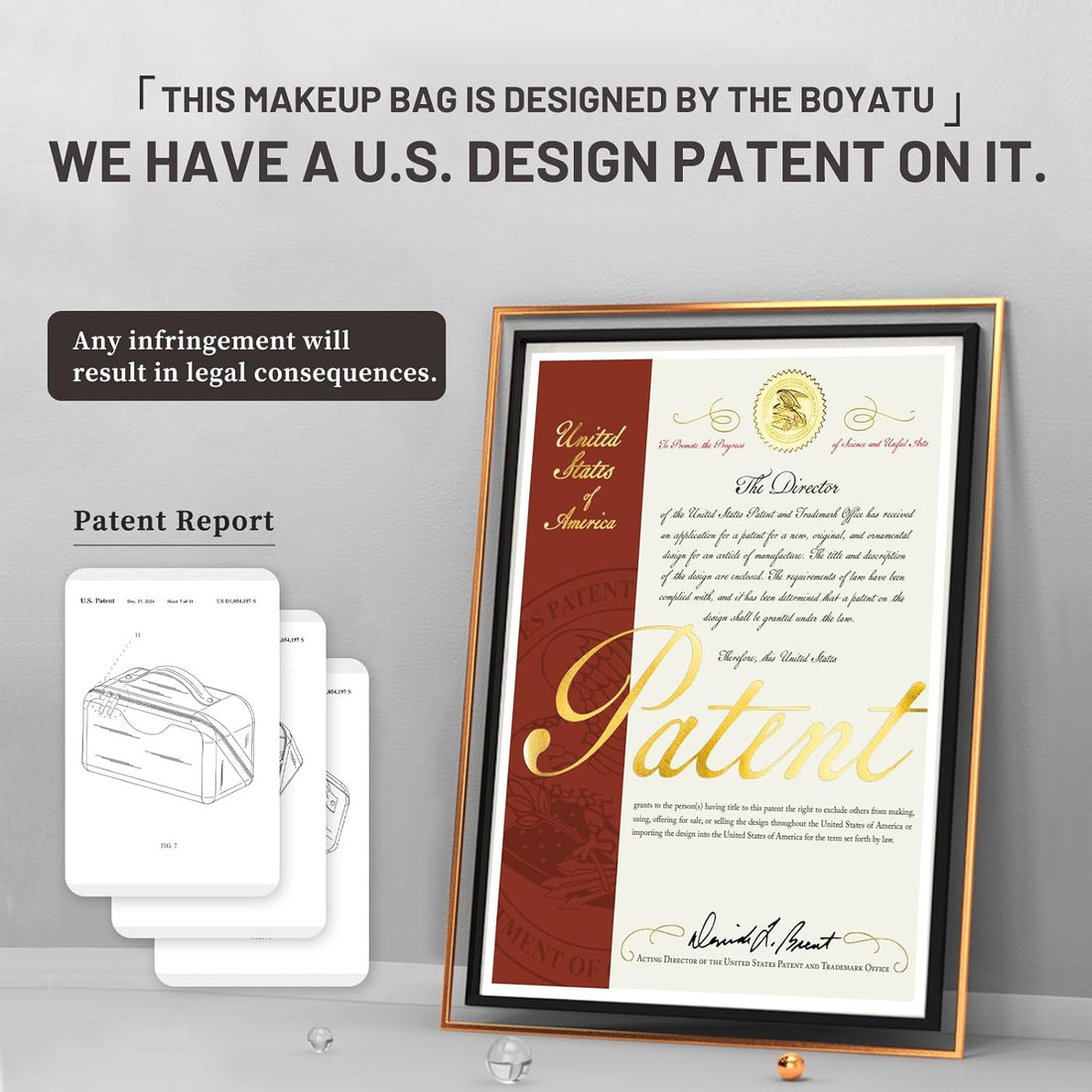 Travel Makeup Bags Cosmetic Organizer Bag: 3-Set Large