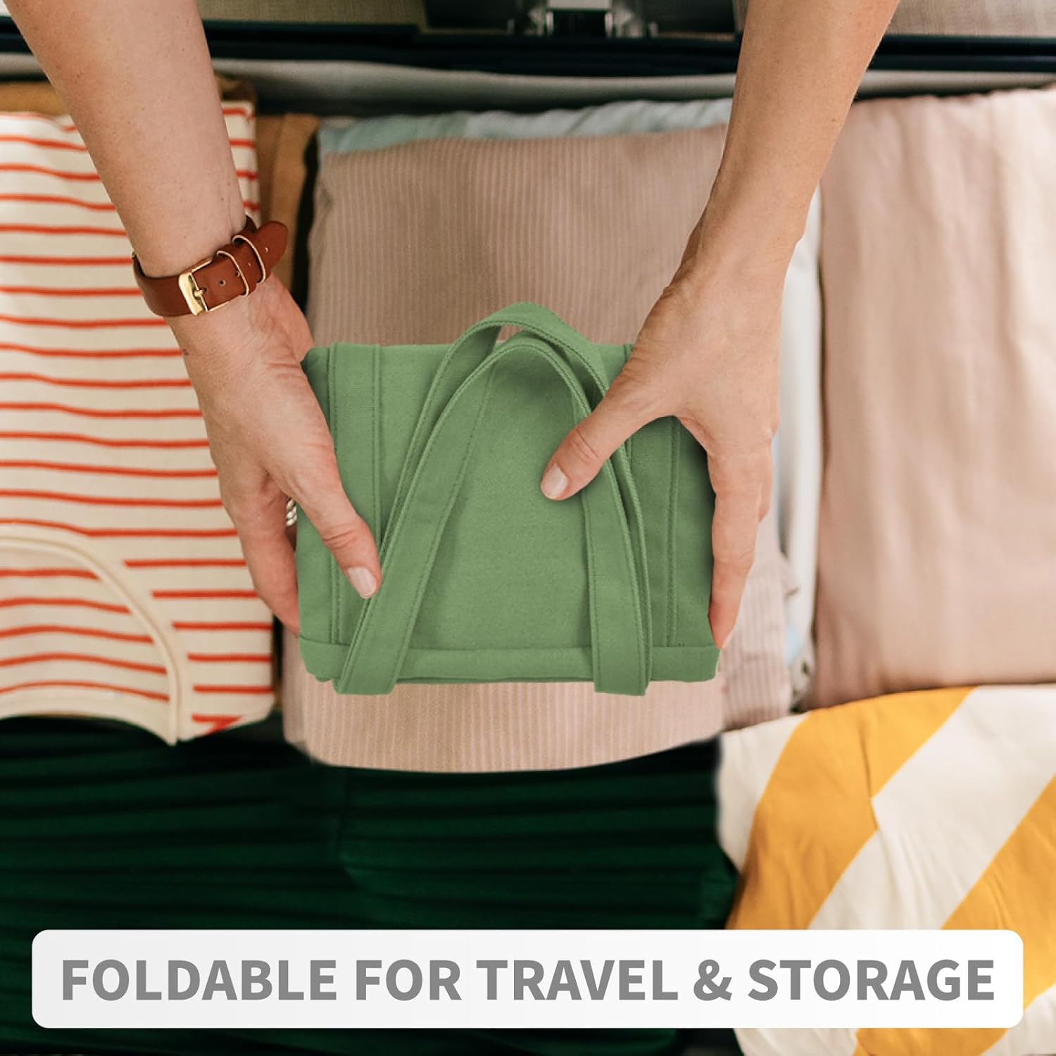 Large Canvas Tote Bag for Women – Everything Bag with Pockets & Laptop Sleeve