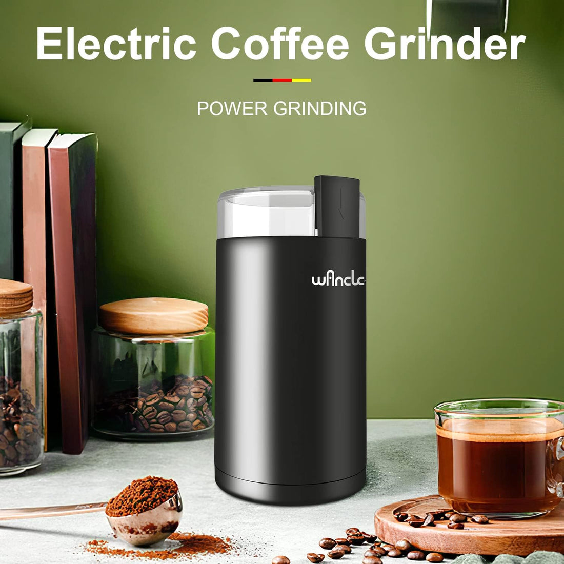 Electric Coffee Grinder Spice Grinder One Touch Coffee Mill for Beans