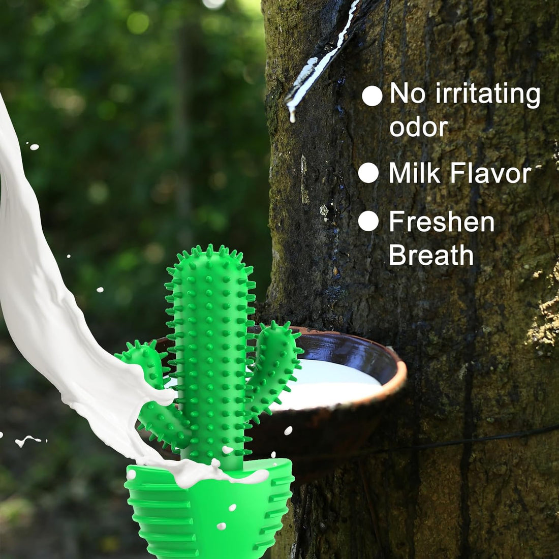 Innovative Dog Toothbrush Chew Toy – Cactus Design Dental Cleaning Stick Dogs