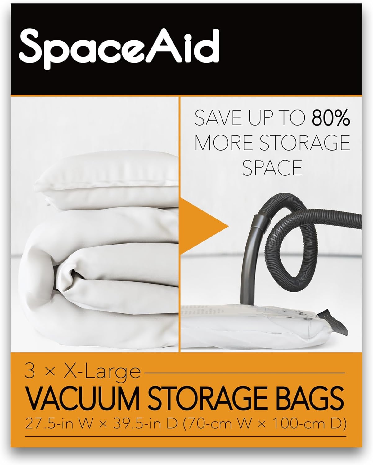 SpaceAid Jumbo Vacuum Storage Bags – Space Saver Compression