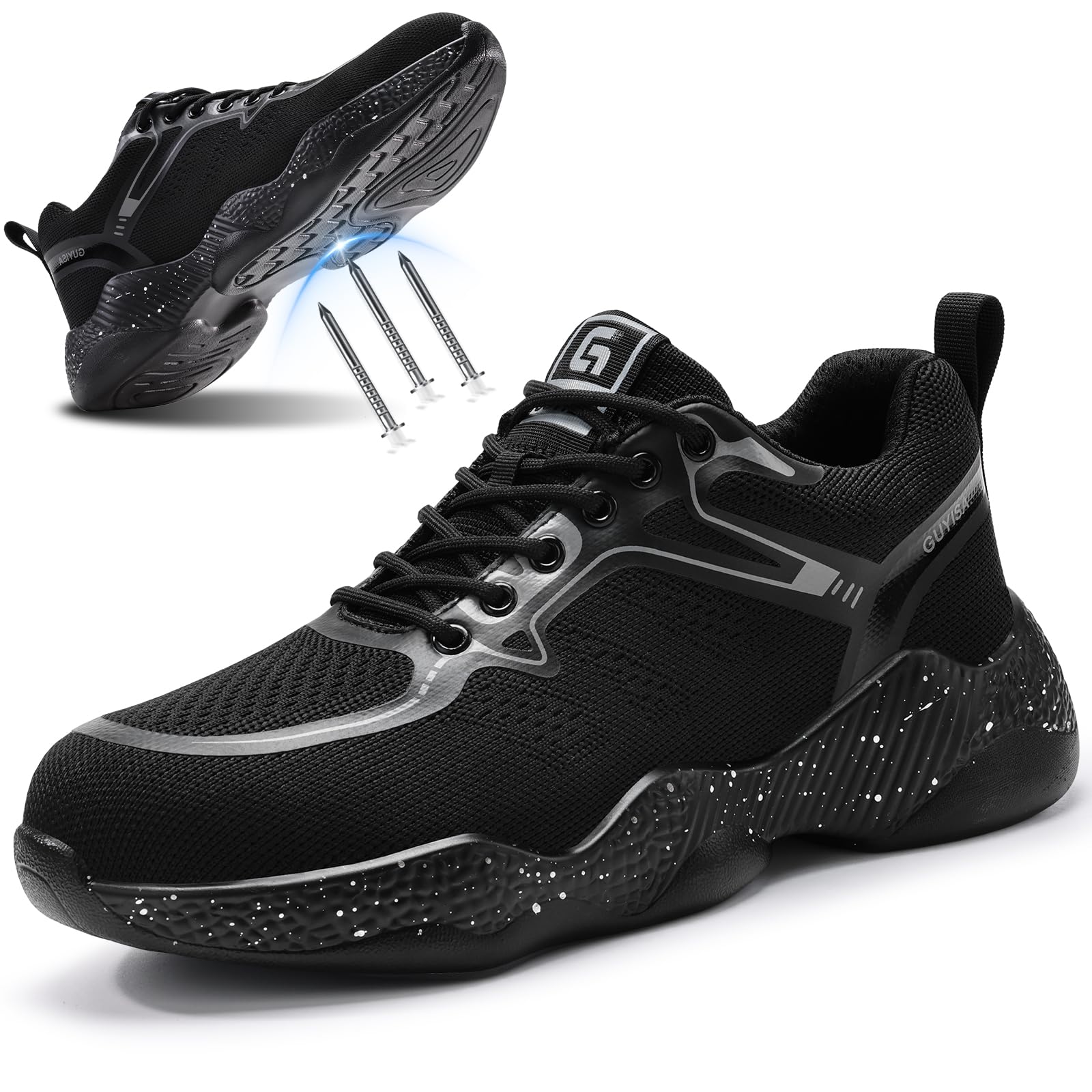 Lightweight Steel Toe Work Shoes for Men &amp; Women – Lightweight, Breathable