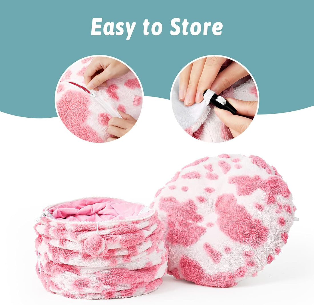 Cat Tunnel Bed for Indoor Cats, Foldable Cute Cat Donut Tunnel with Washable