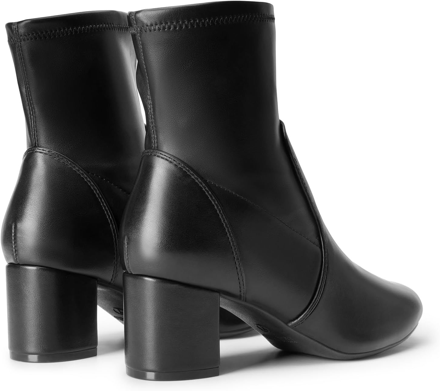 Women’s Fitted Stretch Ankle Boots – Stylish Low Chunky Heel Booties
