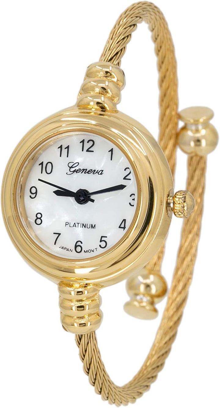 Blekon Collections Women’s Cuff Watch – Round Analog Display