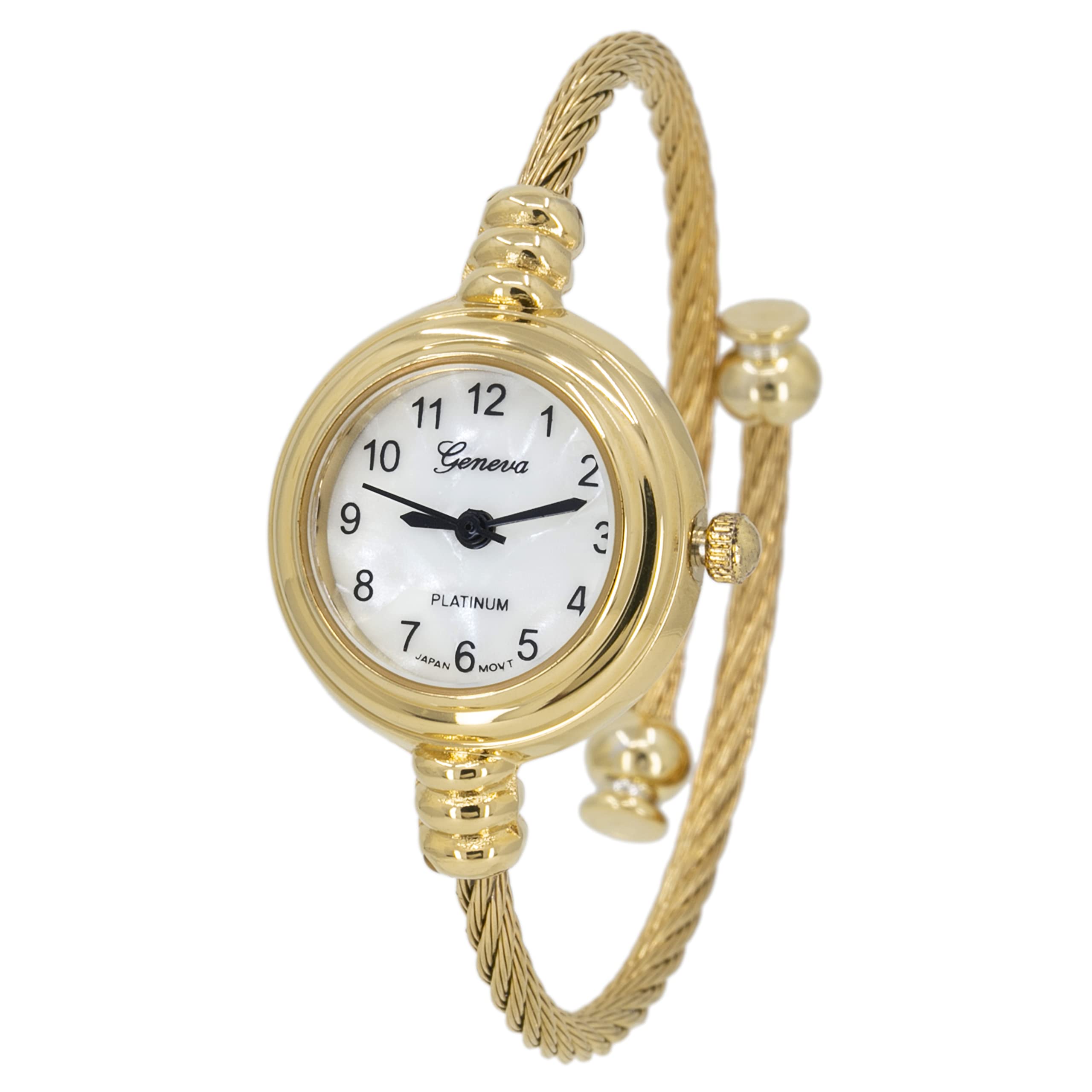 Blekon Collections Women’s Cuff Watch – Round Analog Display