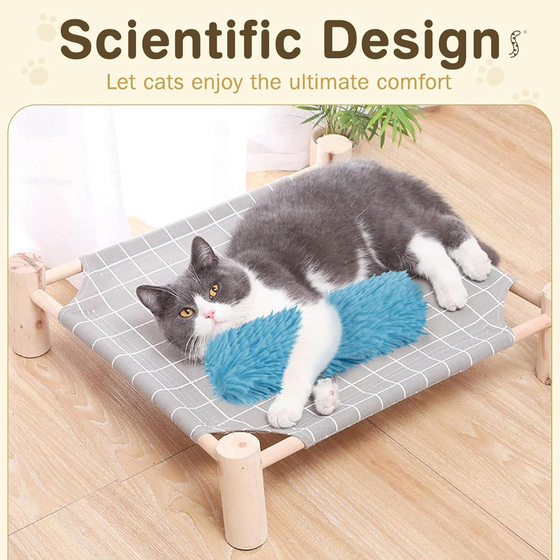Cat Toys Cat Pillows, 3 Pack Interactive Cat Kicker Catnip Toys,