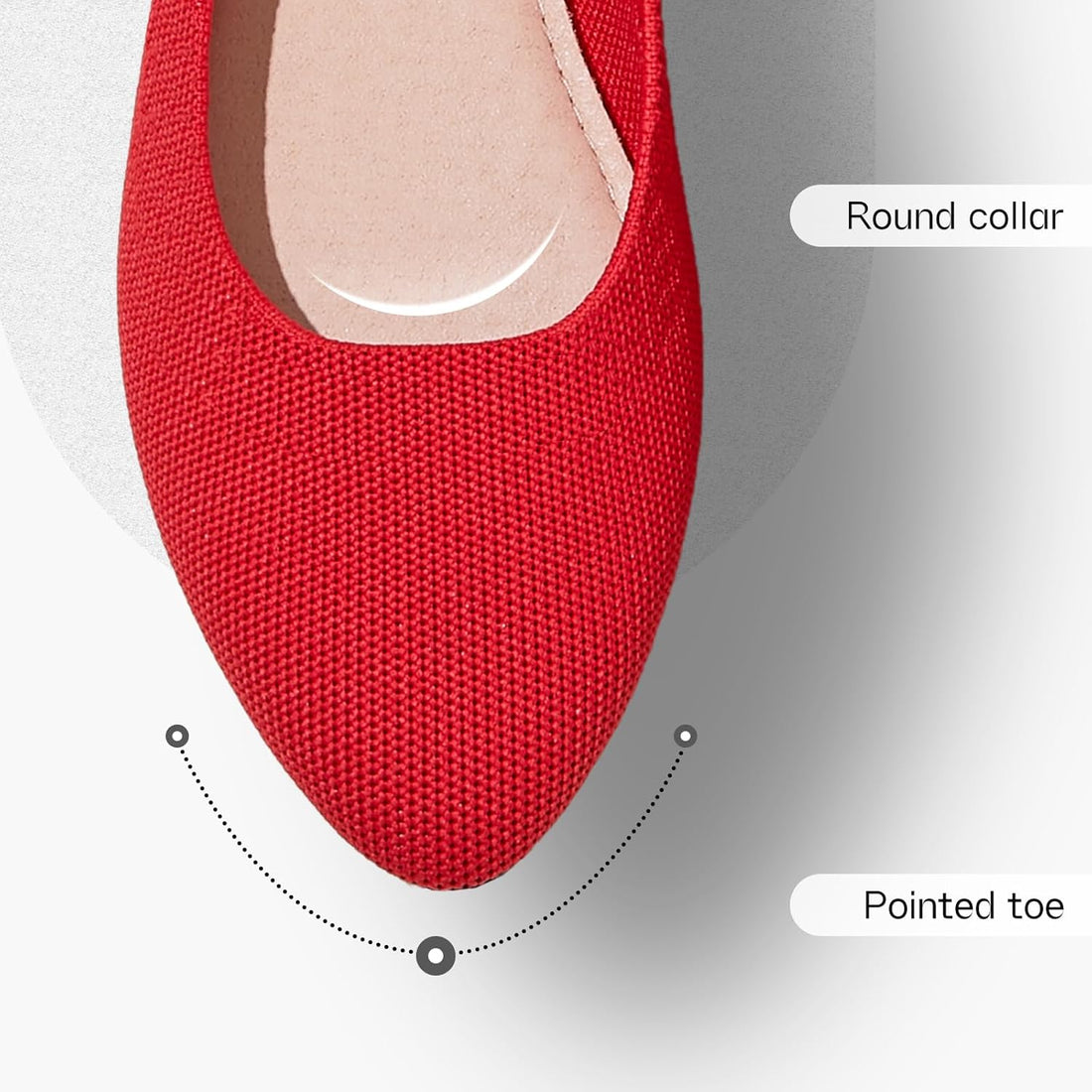 Women’s Pointed Toe Slip-On Ballet Flats – Comfortable Black Dres