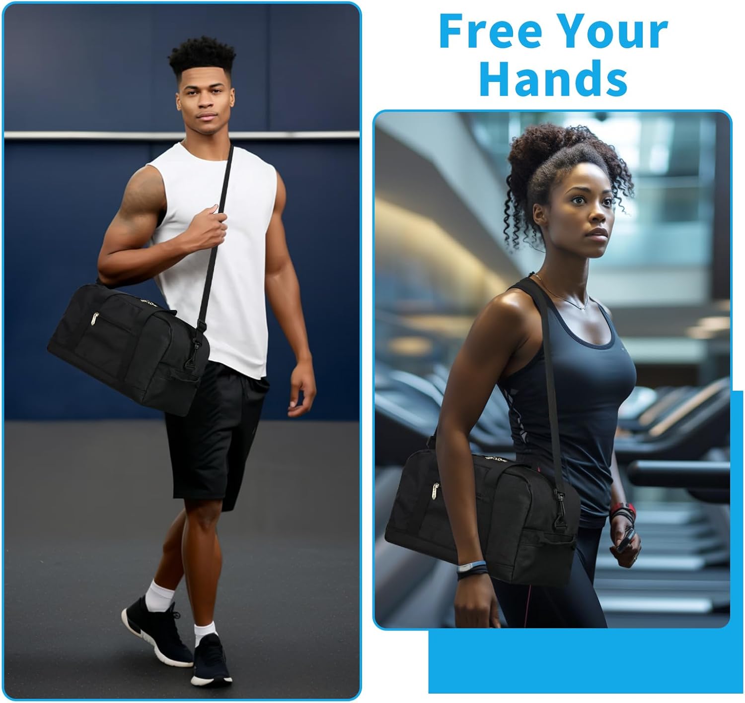 Small Gym Bag 14 Inch – Lightweight Mini Duffel Bag for Travel & Sports