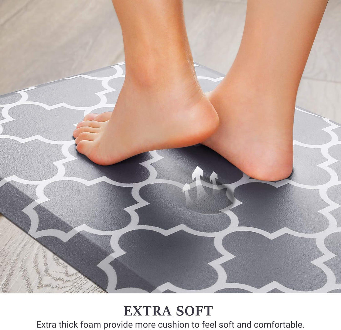 Kitchen Mat and Rugs Cushioned Anti-Fatigue Non-Slip Waterproof
