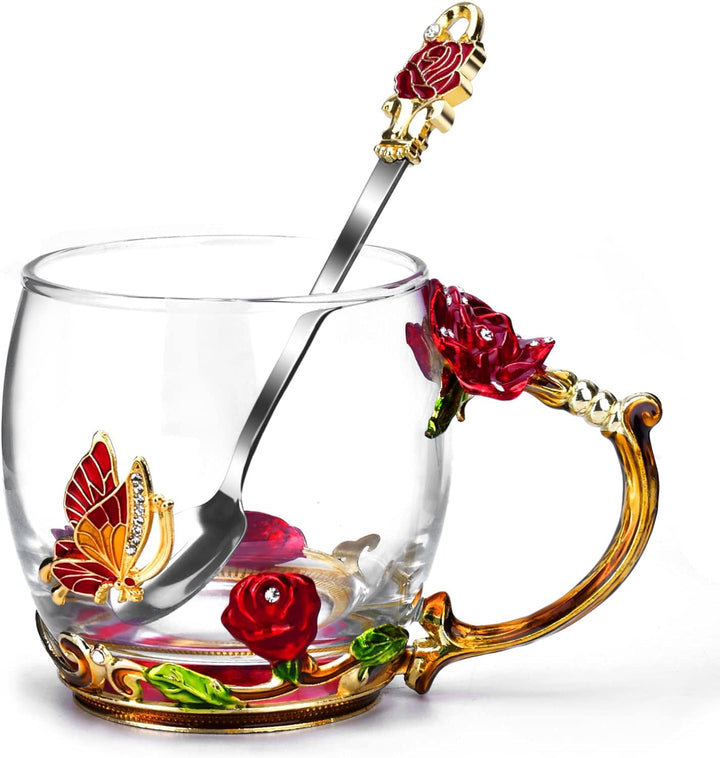 Gifts for Mom Women Mothers Day Glass Coffee Enamels Mug
