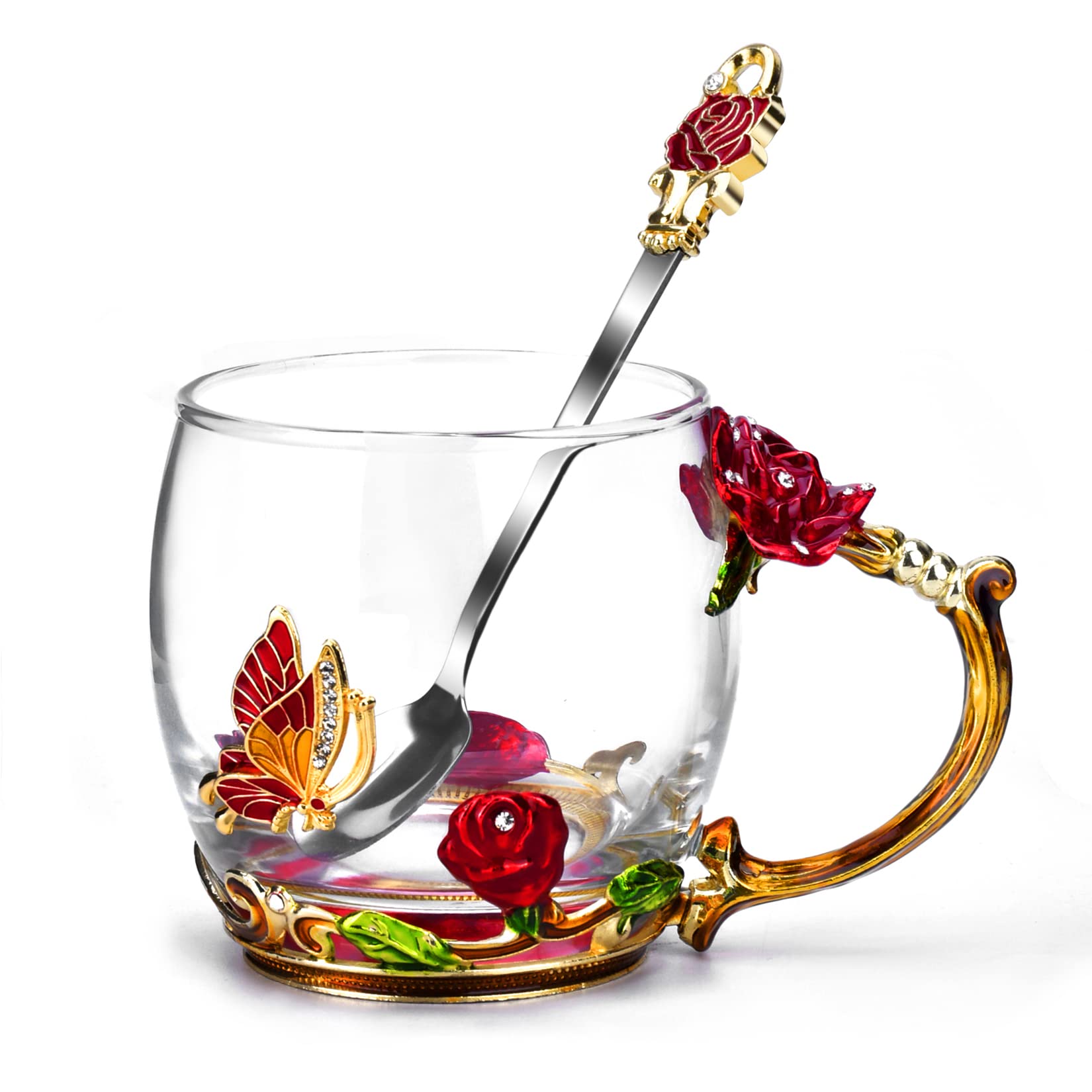 Gifts for Mom Women Mothers Day Glass Coffee Enamels Mug