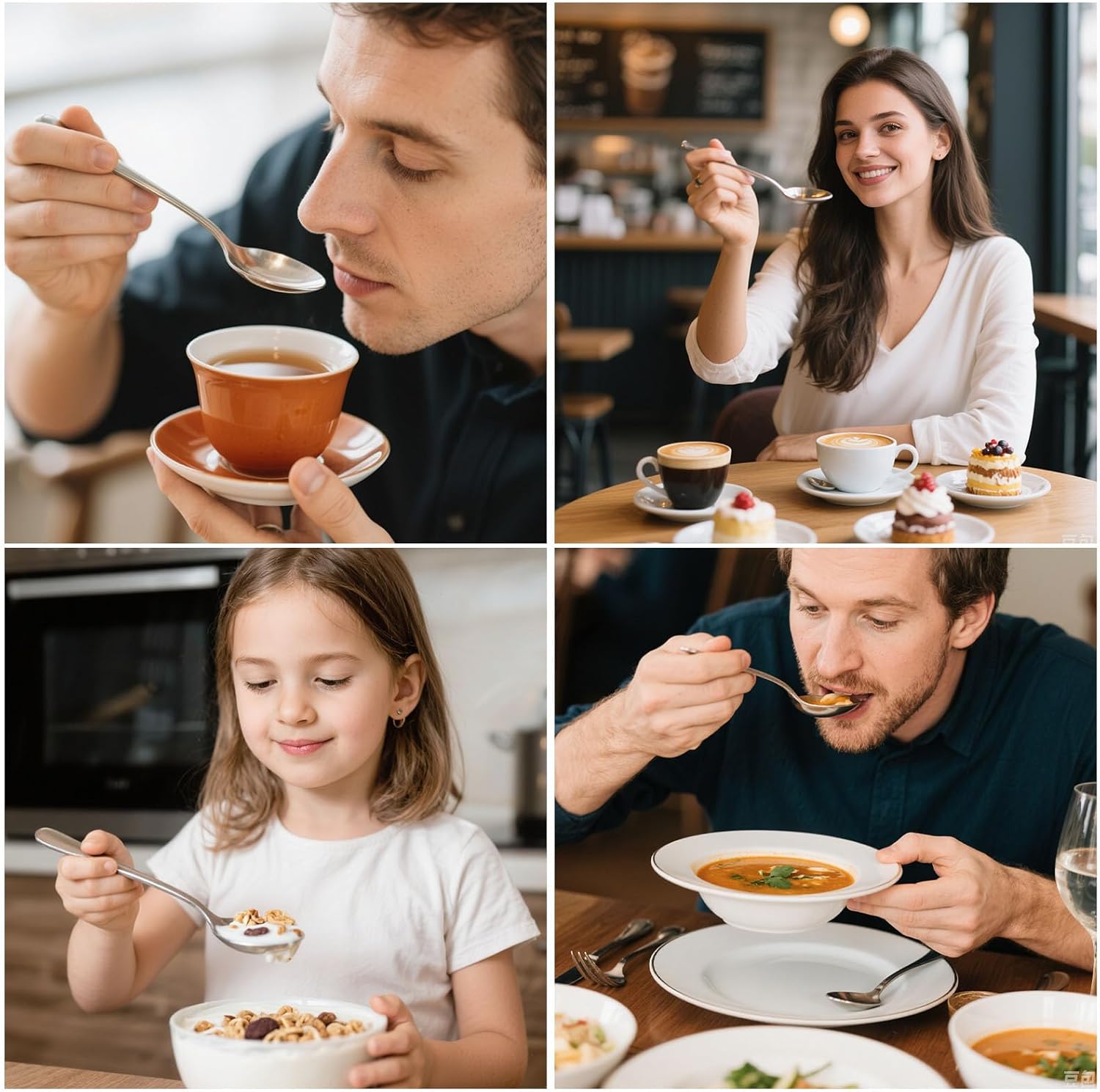 6-Piece Stainless Steel Teaspoon Set – 6.7 Inch