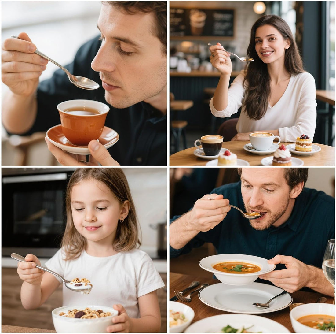 6-Piece Stainless Steel Teaspoon Set – 6.7 Inch