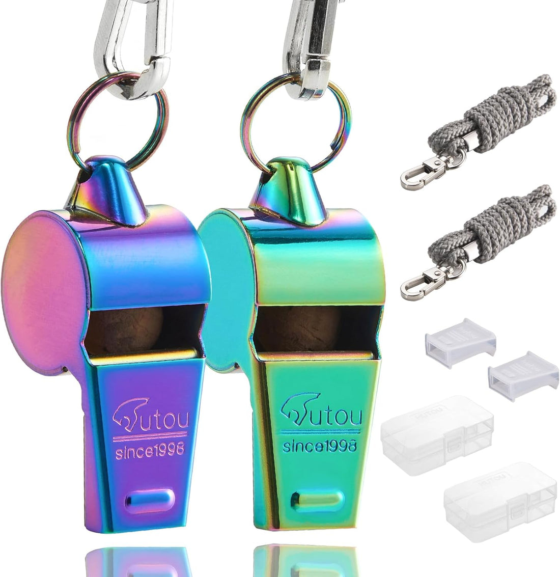 Stainless Steel Coach Whistle with Lanyard – Loud & Durable
