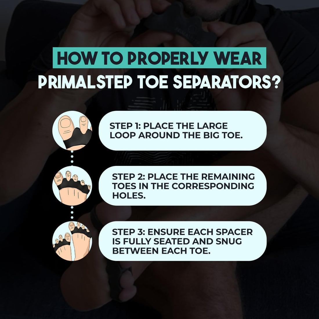 Toe Separators – Extra Thick &amp; Durable Gel Spacers for Foot Pain Relief