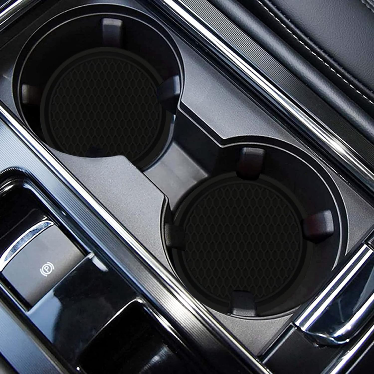 Car Cup Holder Coasters – 4PCS Non-Slip Silicone Inserts for Cup Holders