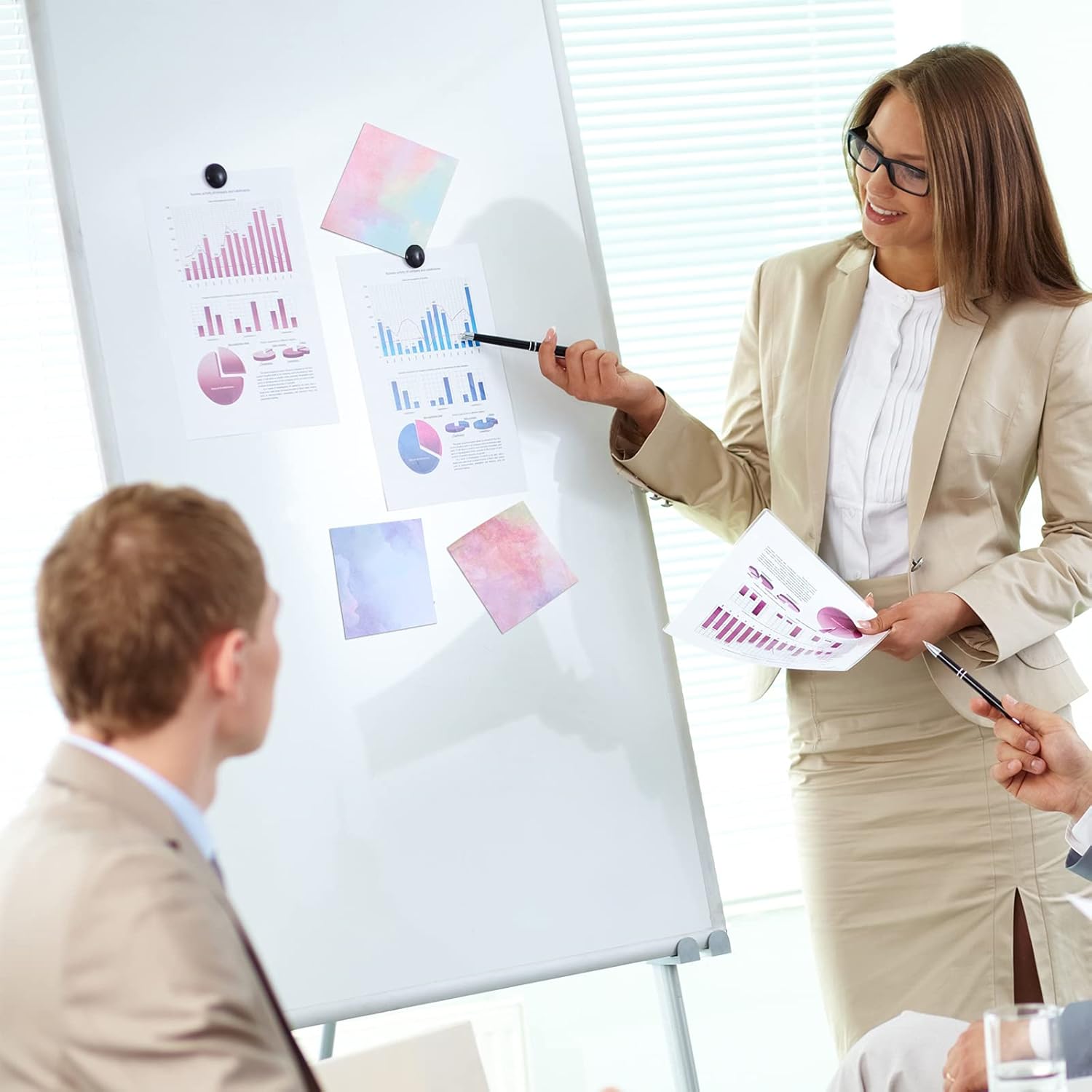 12 Watercolor Sticky Note Pads (720 Sheets) – Pastel Memo Set for School, Office