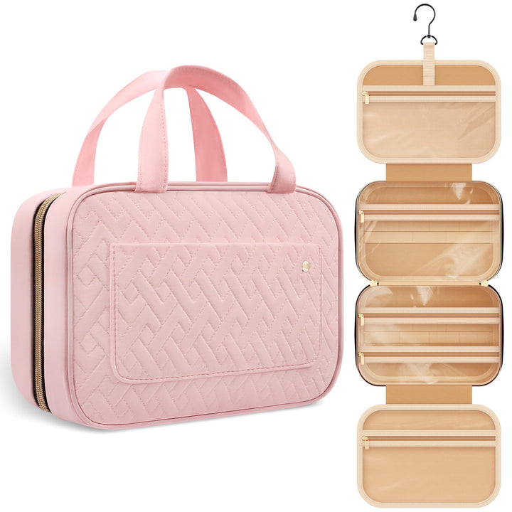 Travel Toiletry Bag for Women with Hanging Hook – Waterproof