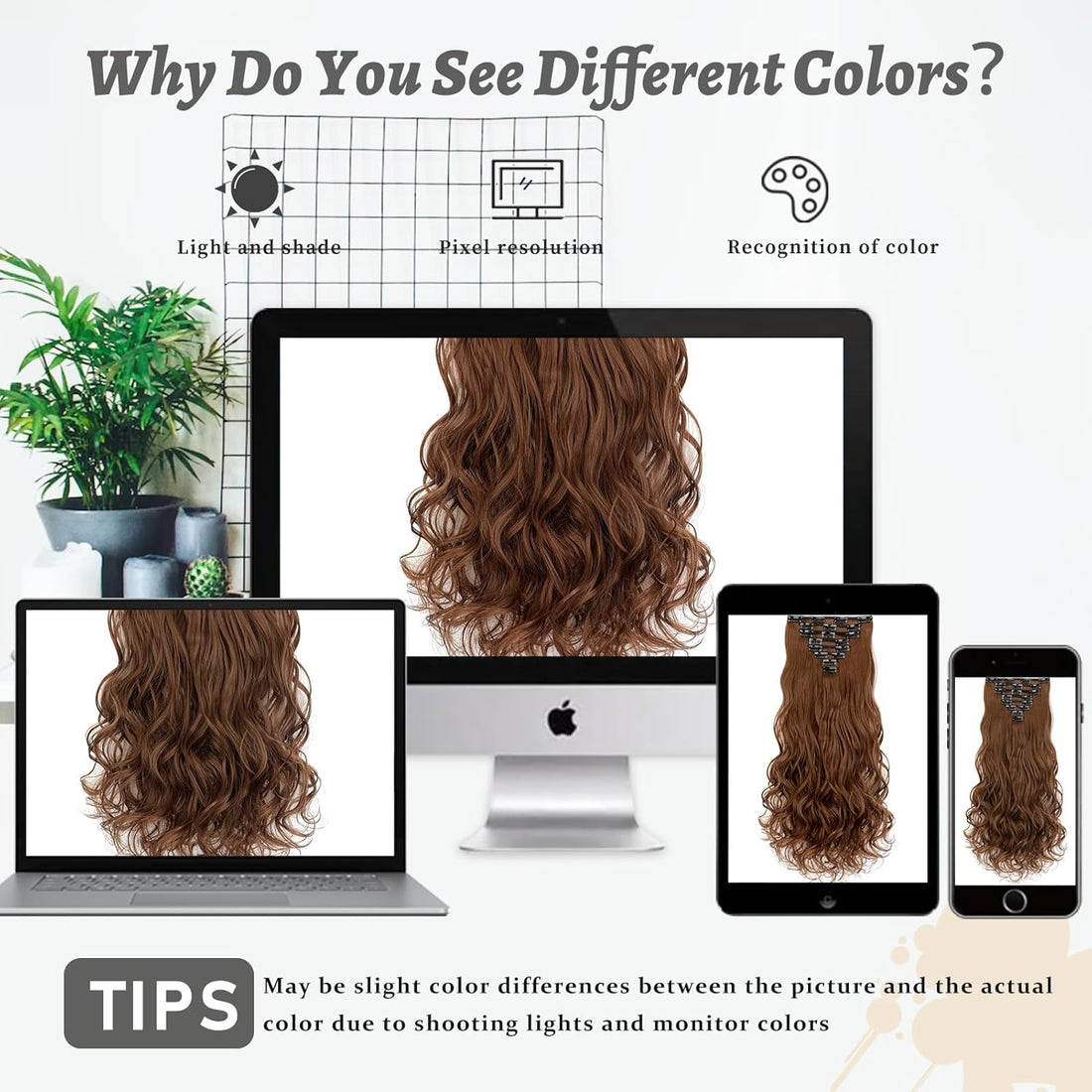 Clip-in Hair Extensions 24 Inch – 8PCS Natural Black Mix Silver Grey Long Wavy Synthetic Hair, Thick Double Weft Clip-ins for Women