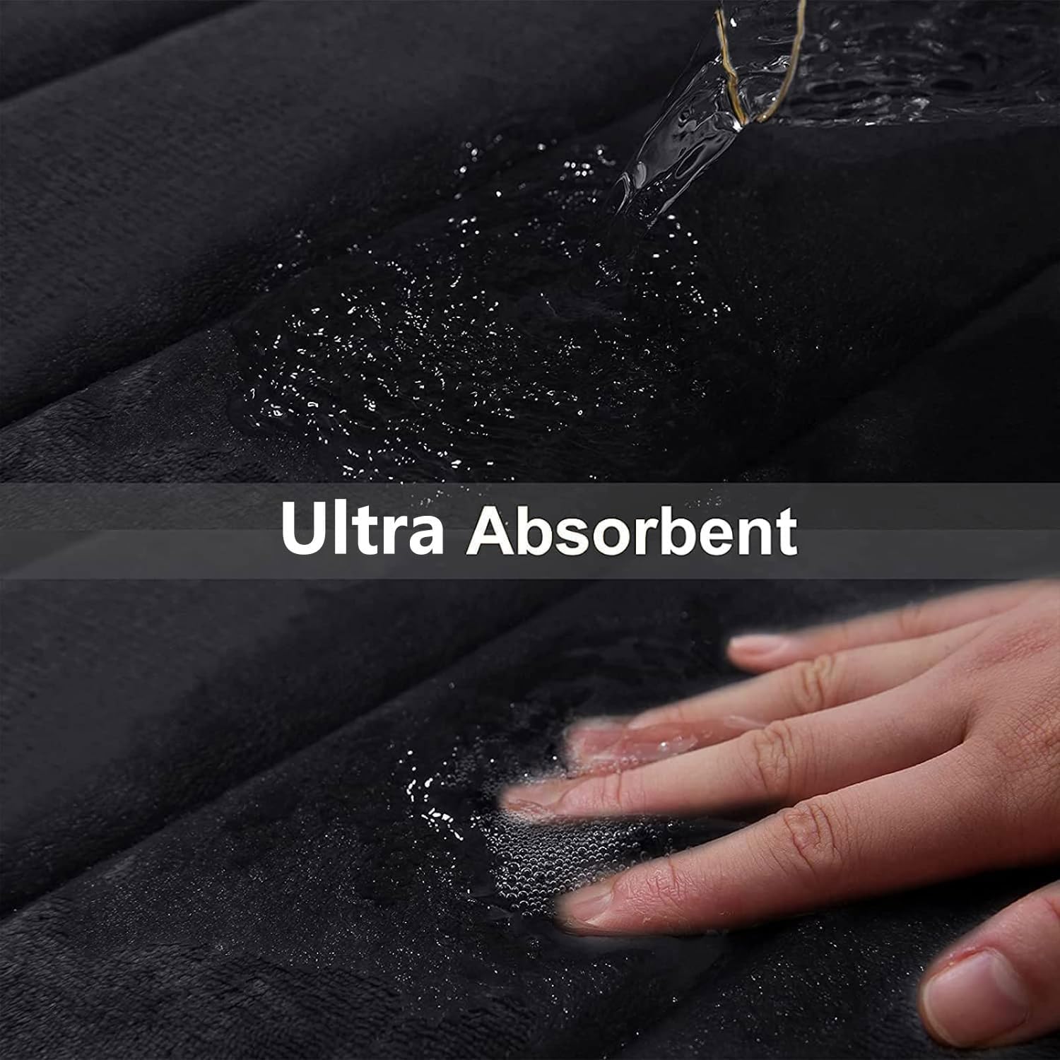 Memory Foam Bath Mat, 30" x 20", Ultra Soft and Non-Slip Bathroom Rugs