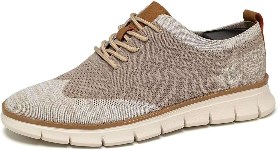 Men’s Casual Dress Oxfords – Breathable Knit Business Shoes