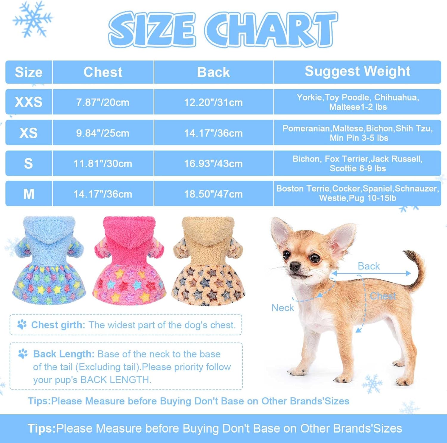 Dog Hoodie Sweater – Winter Pet Clothes for Small Dogs Boy & Girl Sweater