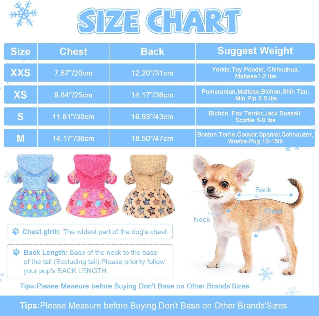 Dog Hoodie Sweater – Winter Pet Clothes for Small Dogs Boy & Girl Sweater