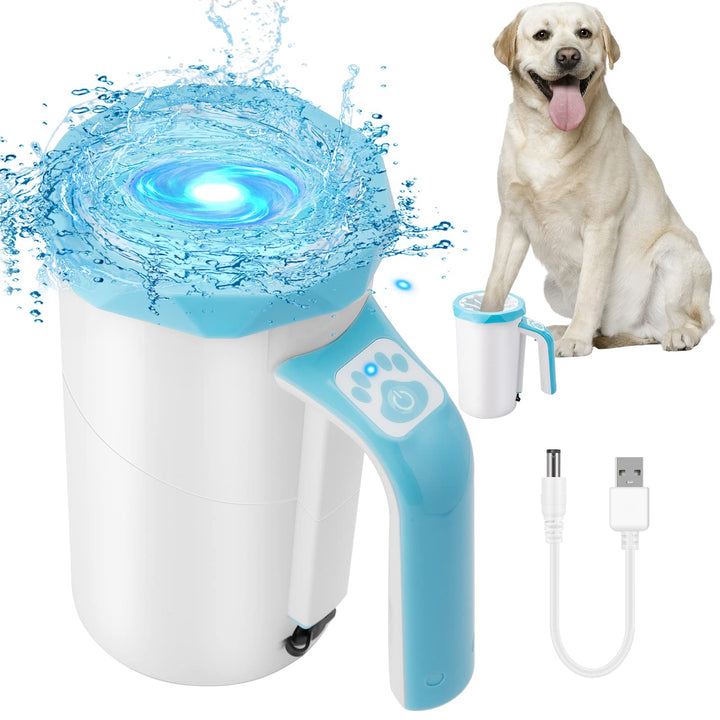 Rechargeable Automatic Dog Paw Cleaner Cup – 2-in-1 High Power 7.4V Pet