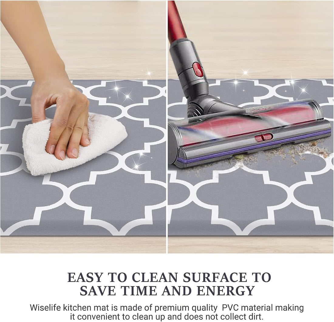 Kitchen Mat and Rugs Cushioned Anti-Fatigue Non-Slip Waterproof