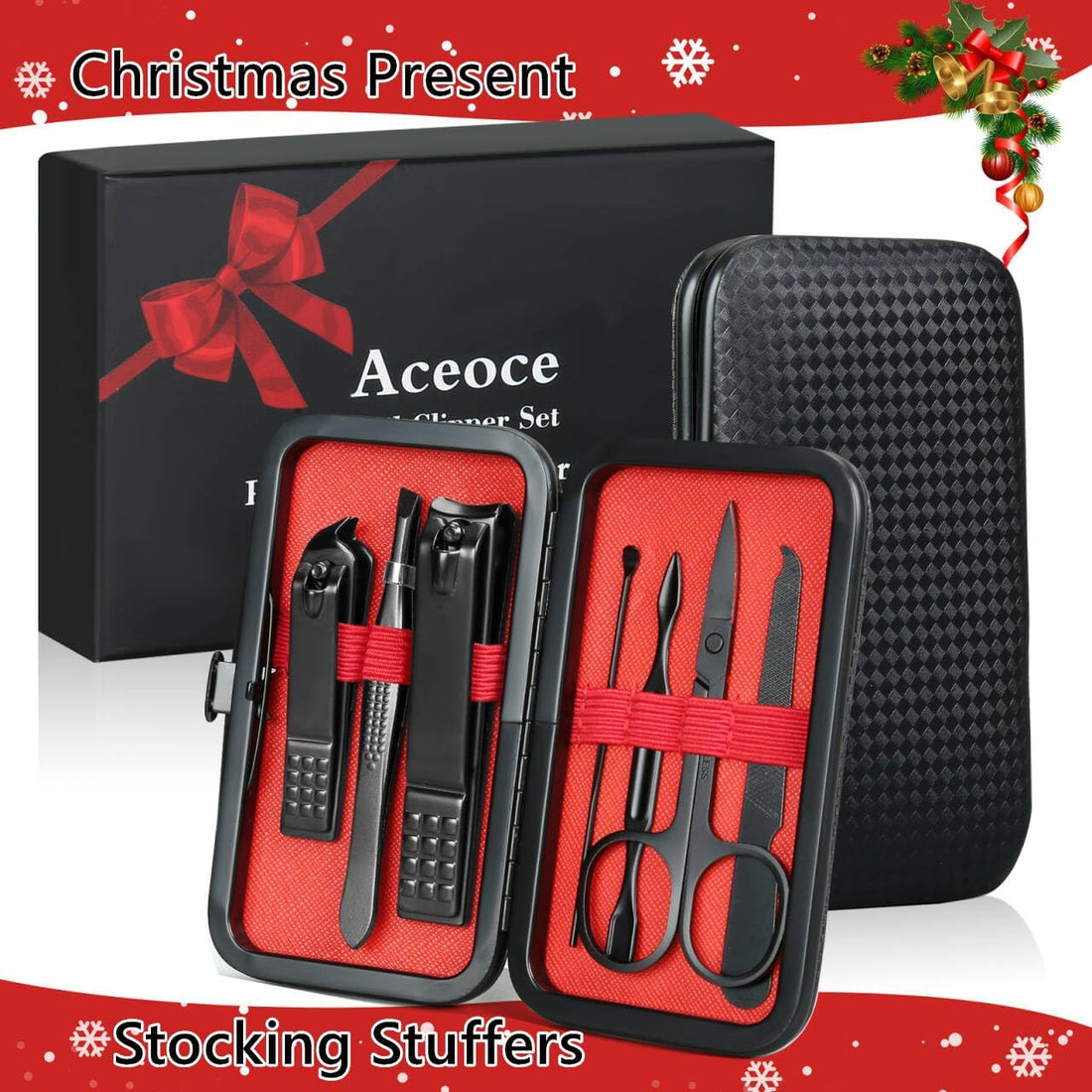 Manicure Set for Men – Professional Nail Clippers Kit with Travel Case designed for precision