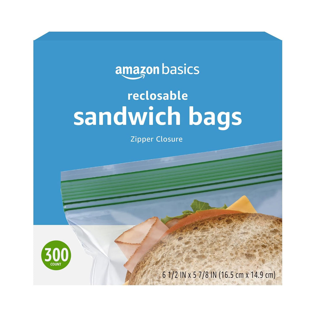 Sandwich Storage Bags – 300 Count (Previously Solimo)