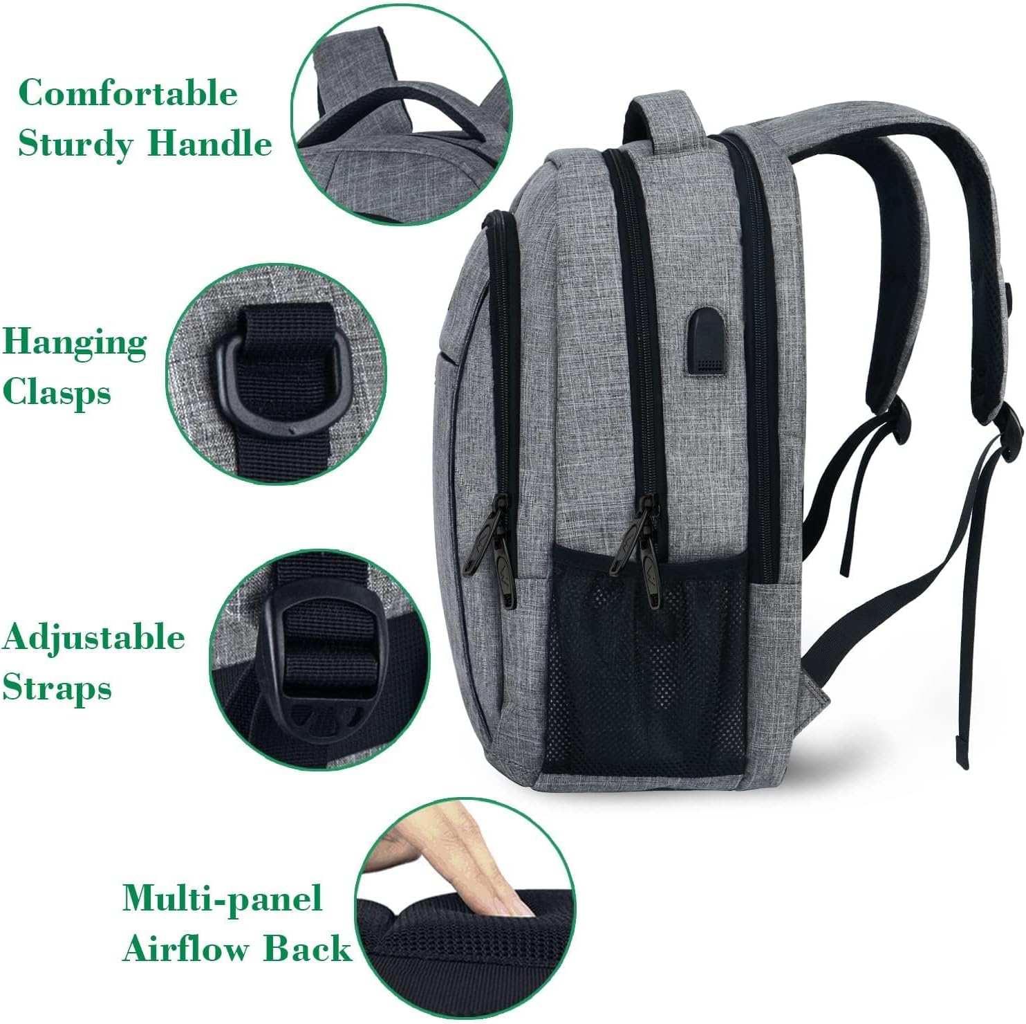 Travel Laptop Backpack – Business Anti-Theft Slim & Sturdy Backpack