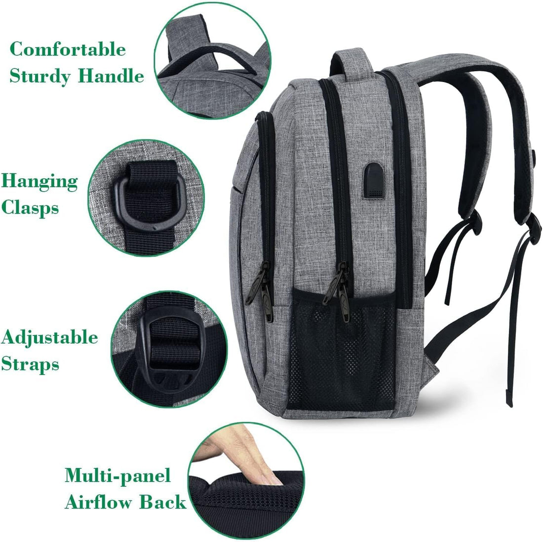 Travel Laptop Backpack – Business Anti-Theft Slim & Sturdy Backpack