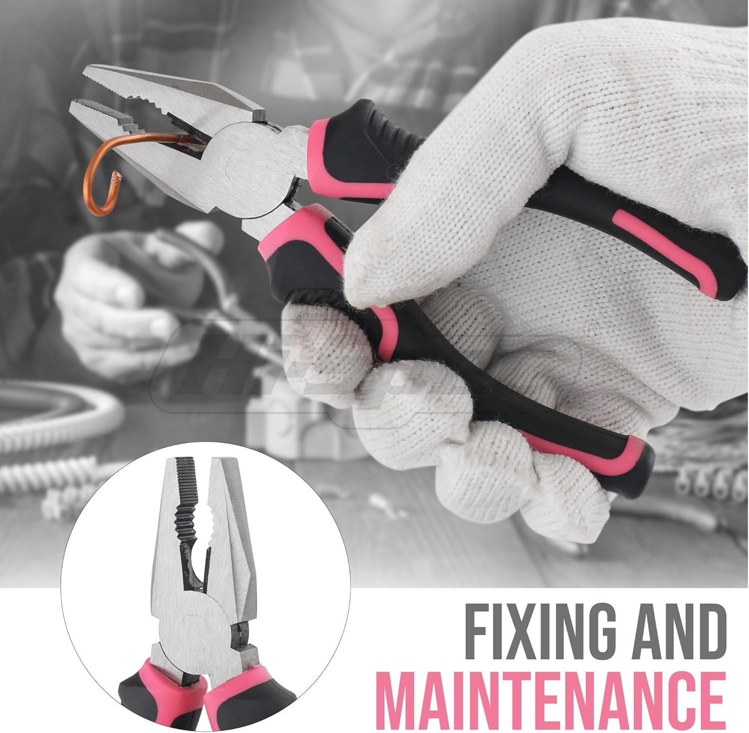 25-Piece Pink Tool Kit – Compact DIY Tool Set for Women with Carrying Case