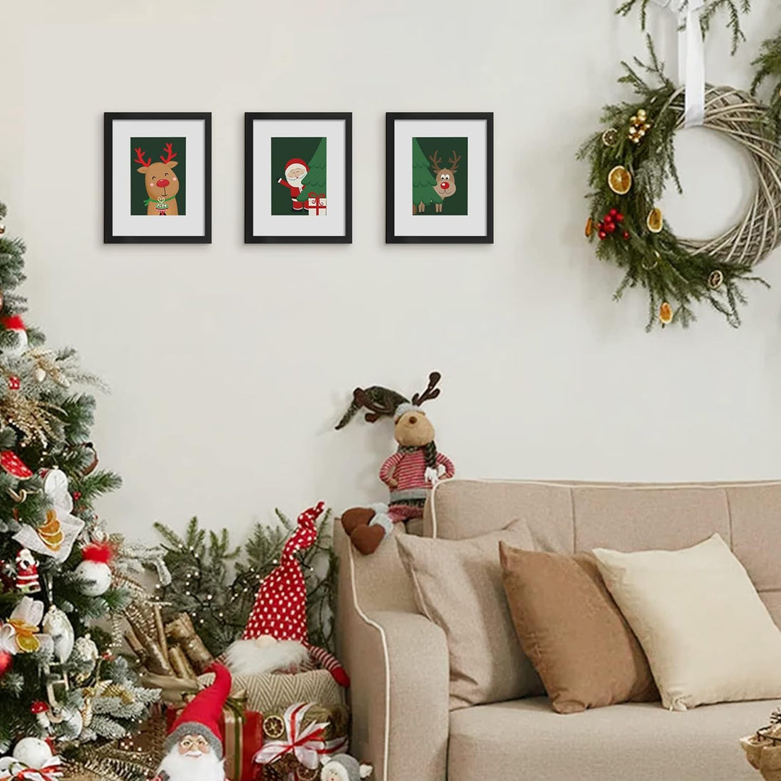 8x10 Picture Frame Set of 5, Display Pictures 5x7 with Mat