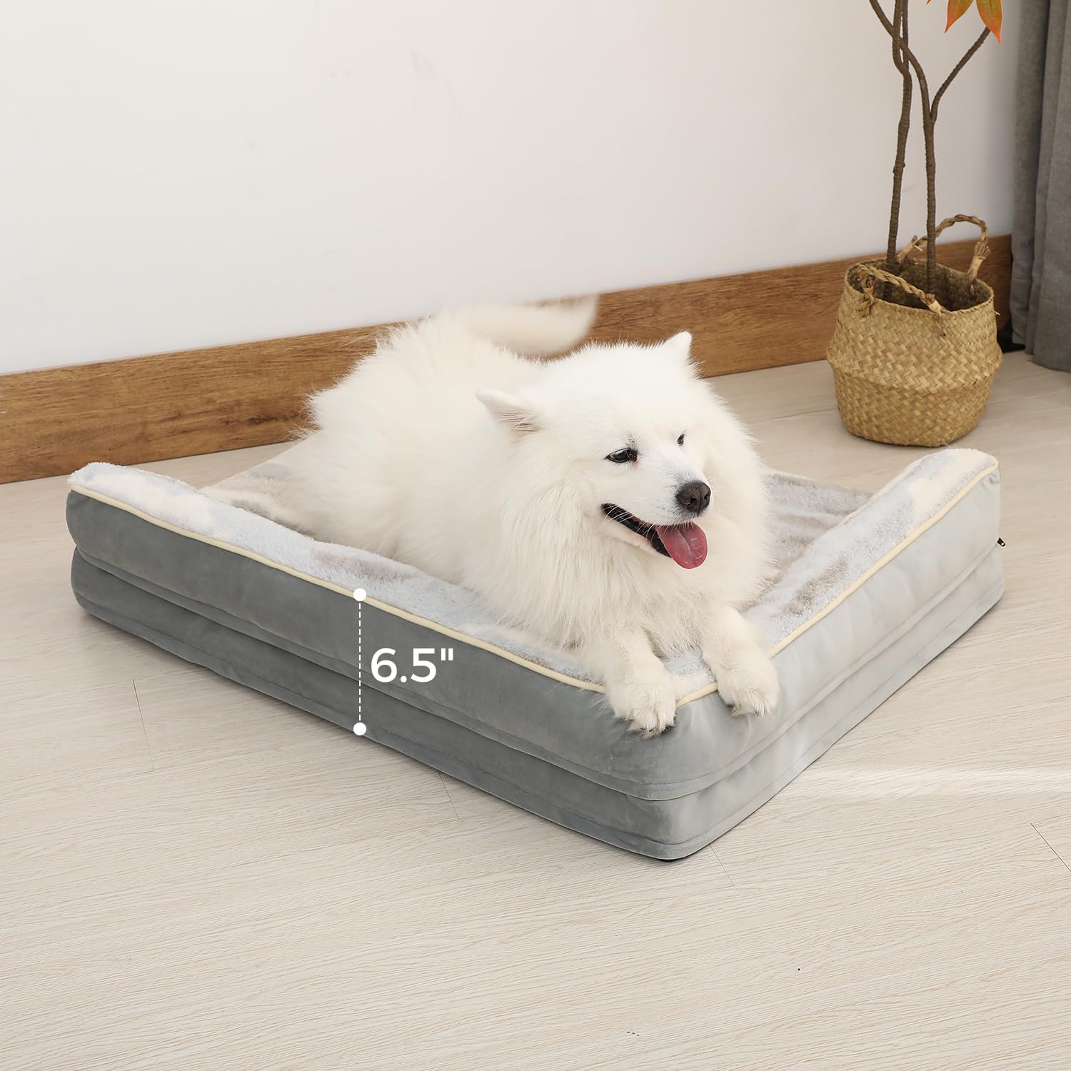 Orthopedic Dog Bed – Large, L-Shaped Sofa with Washable Cover high-quality