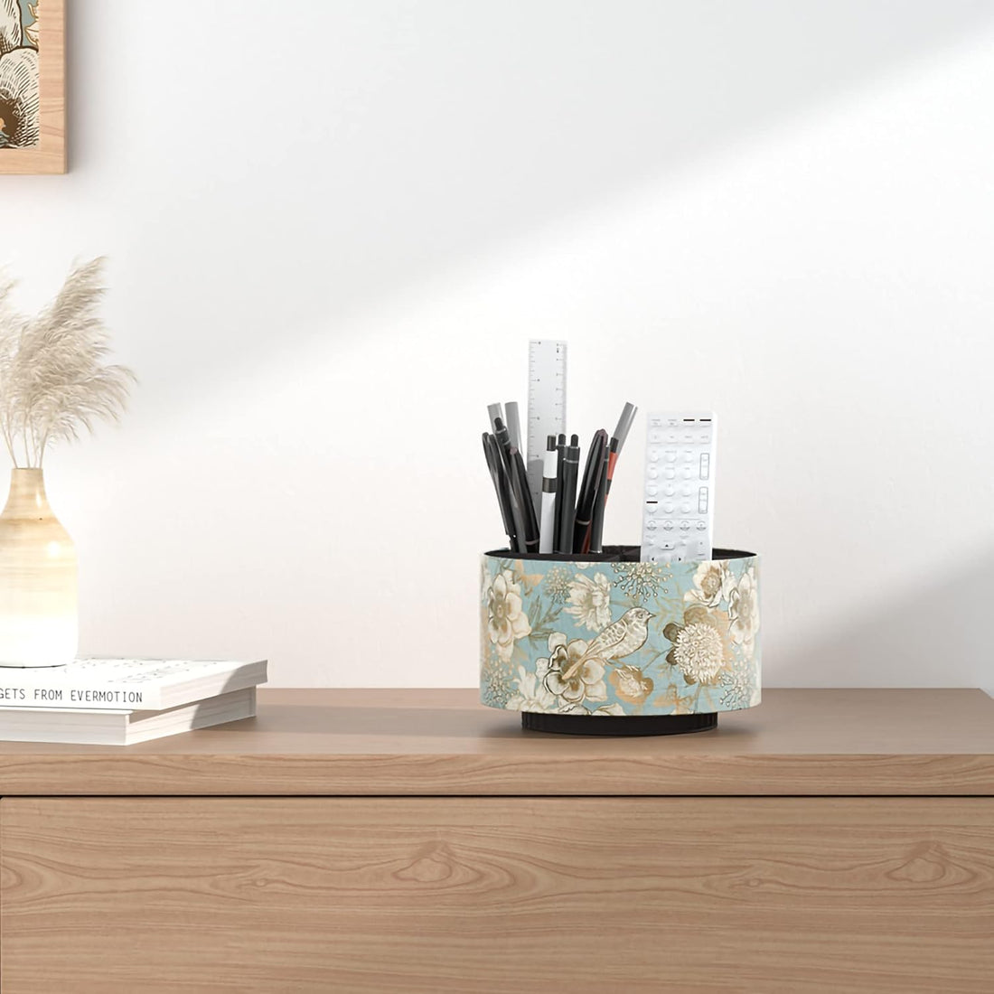 360° Rotating Leather Desk Organizer – Blue Bird Art Supply