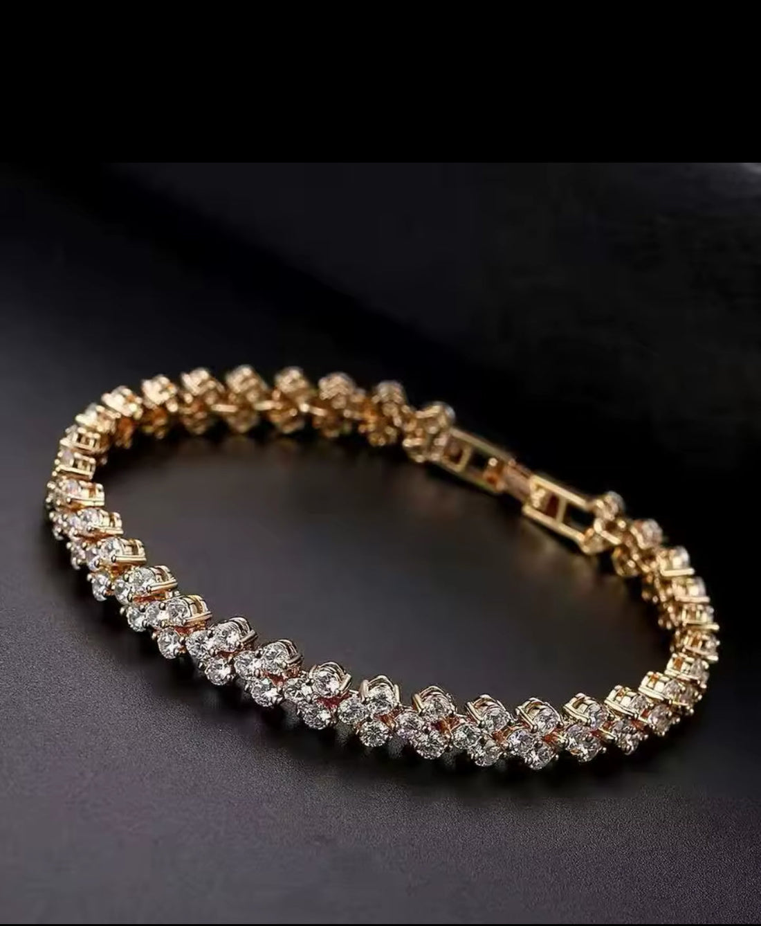 Radiant Love Women's Sterling Silver Heart Crystal Bracelet