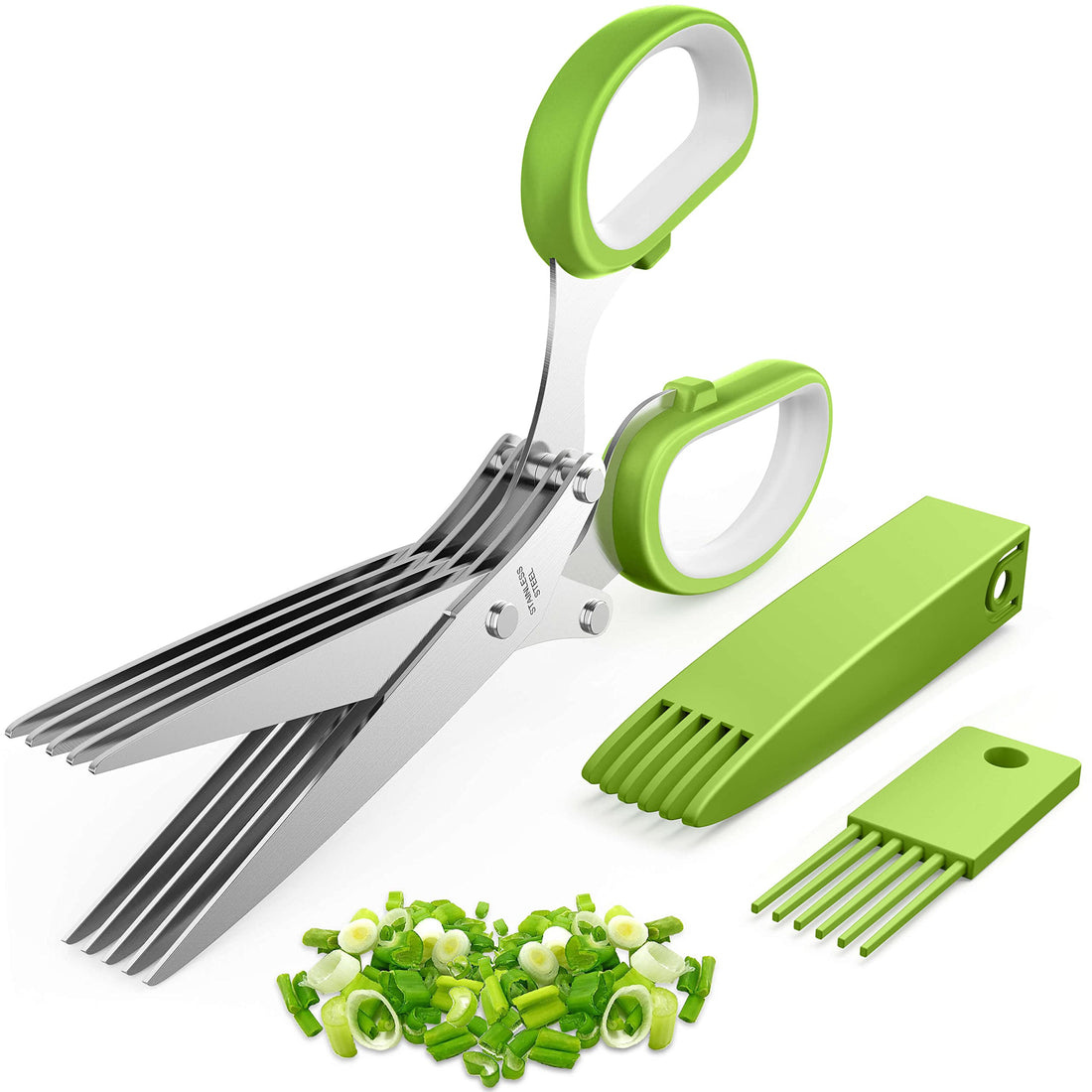 Upgraded Herb Scissors, Effortless Herb Shears Cutter Tool