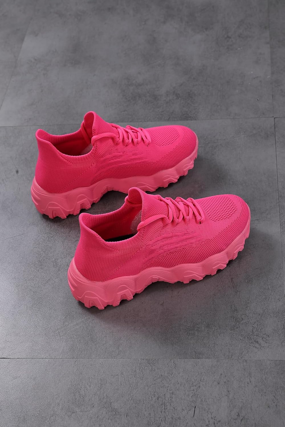 Women’s Lightweight Mesh Sneakers – Breathable Knit Tennis Shoes